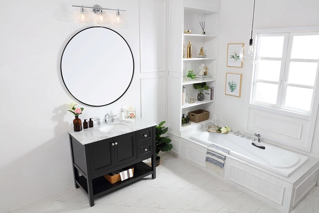 Elegant Bathroom Vanity - Black (VF27042BK)