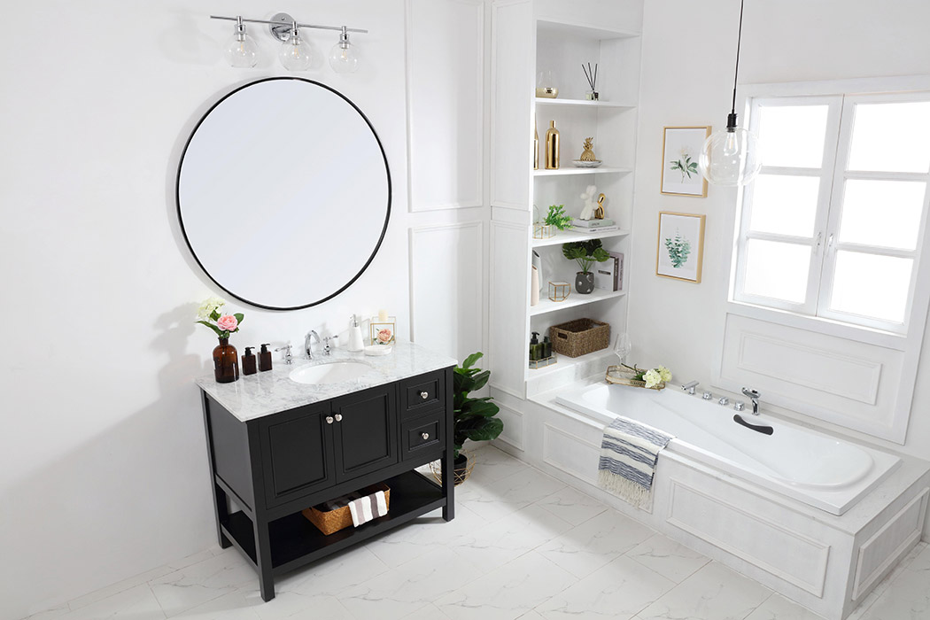 Elegant Bathroom Vanity - Black (VF27042BK)