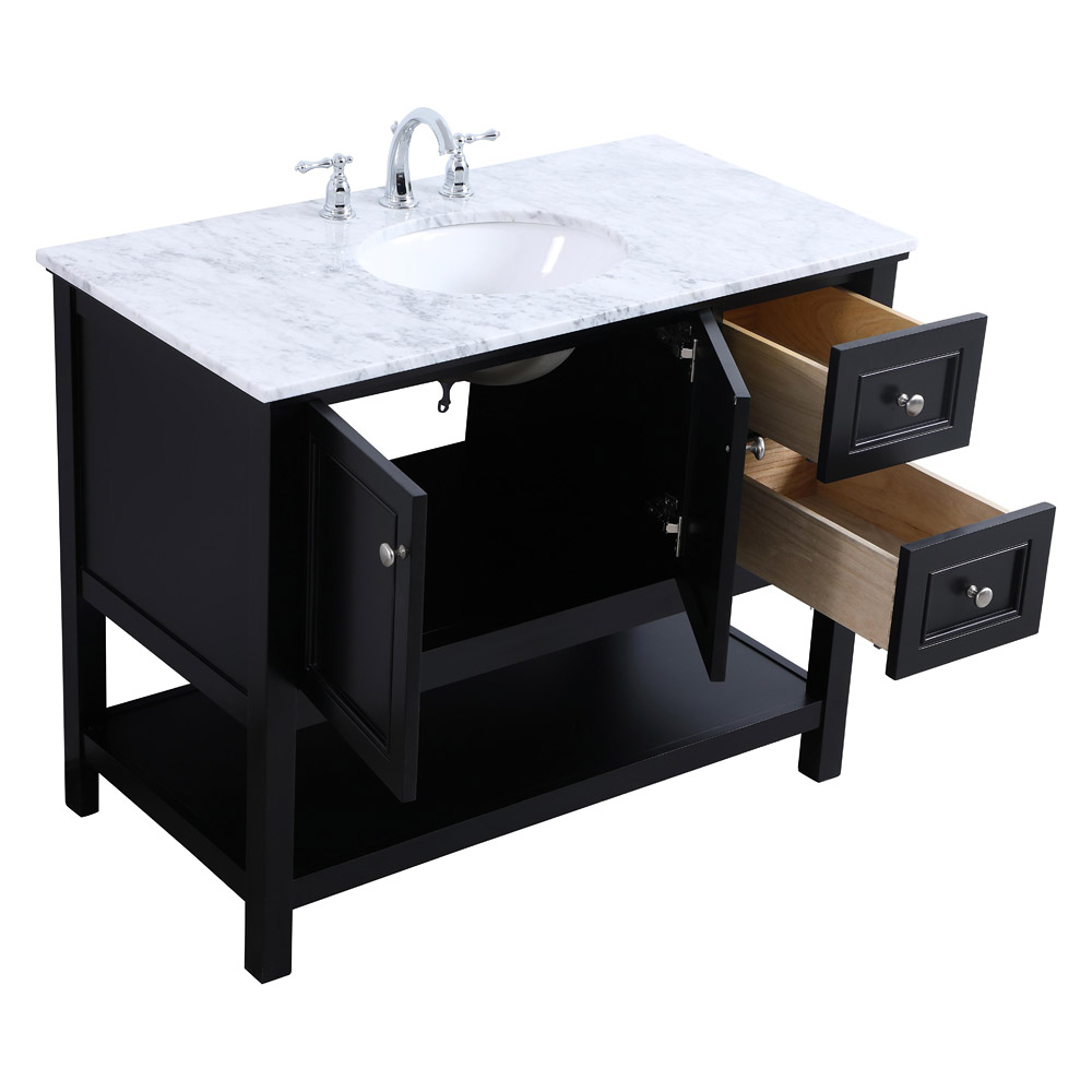 Elegant Bathroom Vanity - Black (VF27042BK)