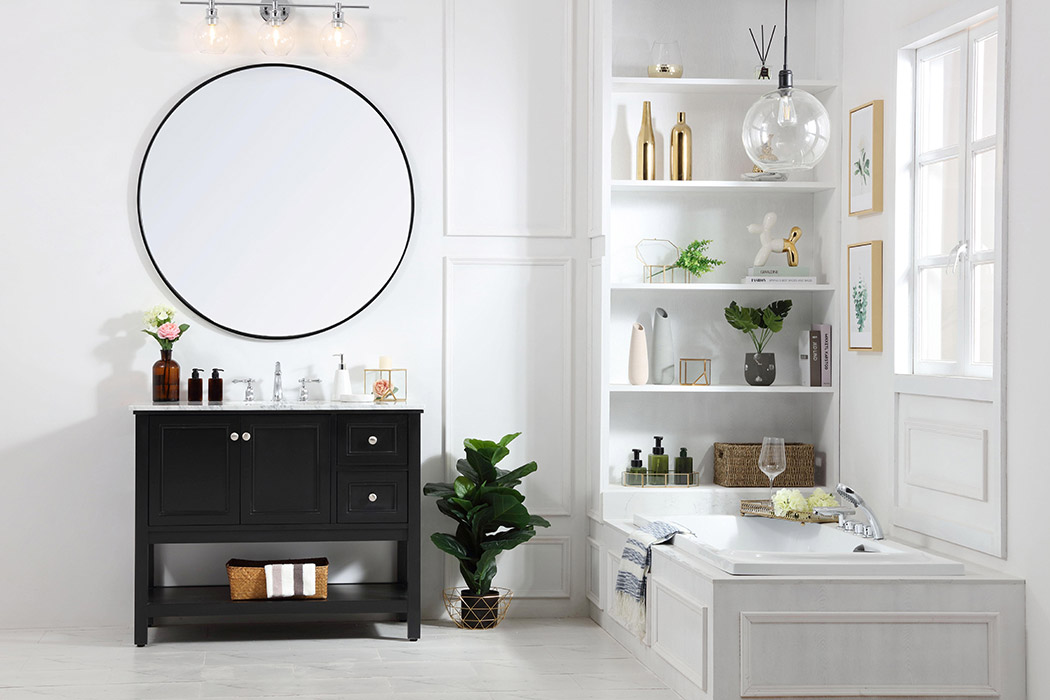 Elegant Bathroom Vanity - Black (VF27042BK)