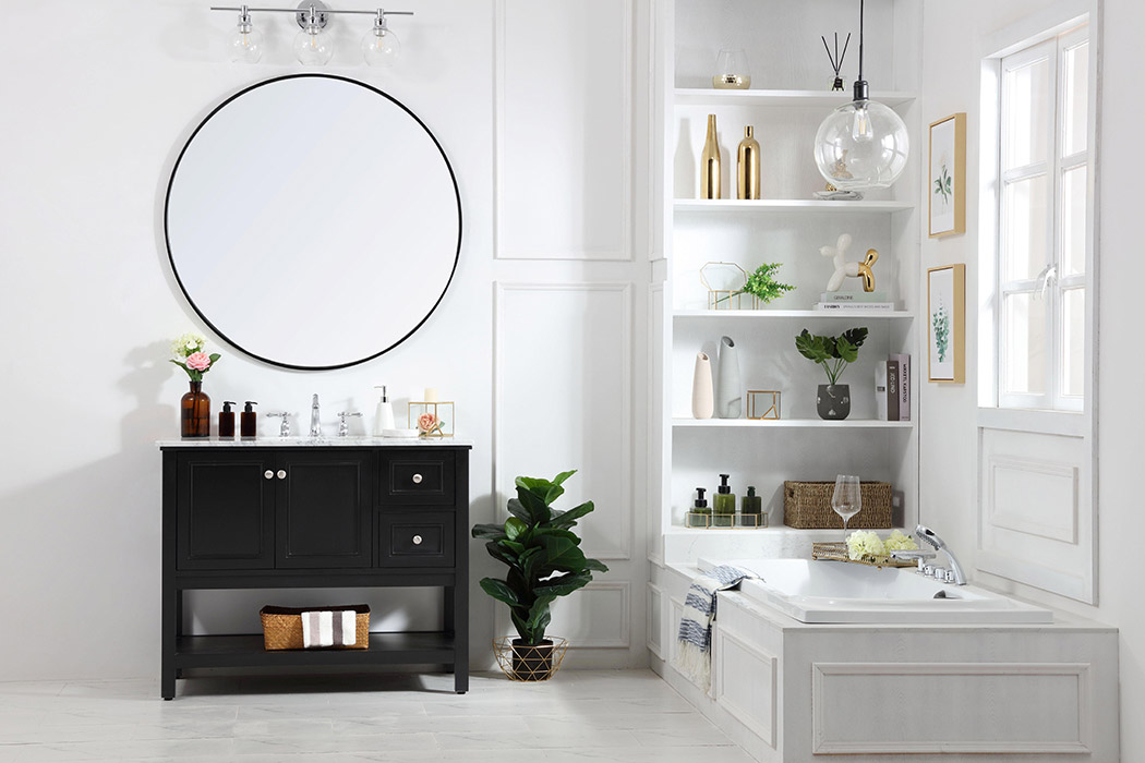 Elegant Bathroom Vanity - Black (VF27042BK)