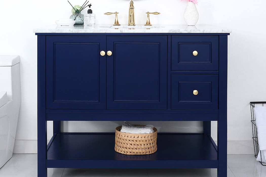 Elegant Bathroom Vanity - Blue (VF27042BL)