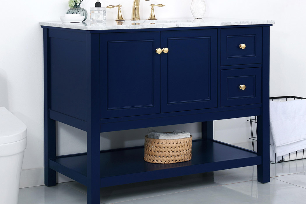 Elegant Bathroom Vanity - Blue (VF27042BL)