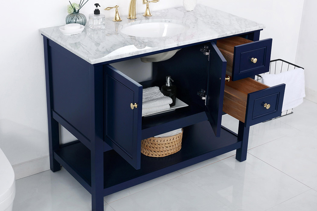 Elegant Bathroom Vanity - Blue (VF27042BL)