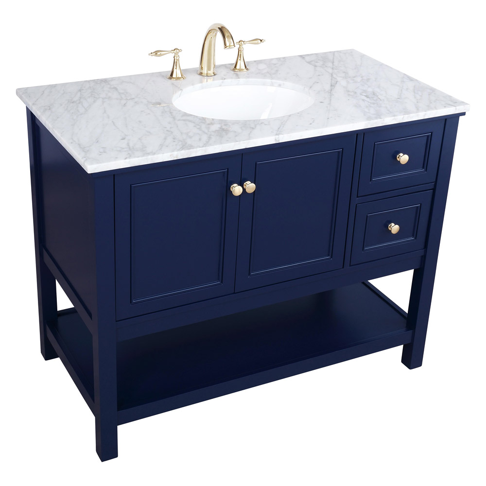 Elegant Bathroom Vanity - Blue (VF27042BL)