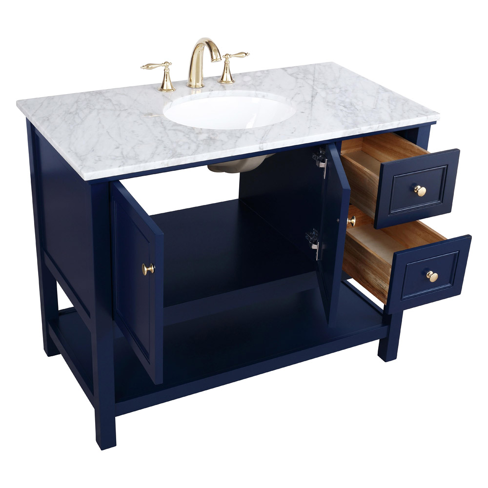 Elegant Bathroom Vanity - Blue (VF27042BL)