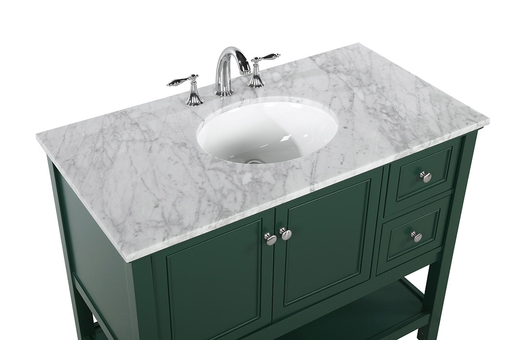 Elegant Bathroom Vanity - Green (VF27042GN)