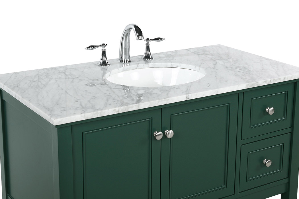 Elegant Bathroom Vanity - Green (VF27042GN)