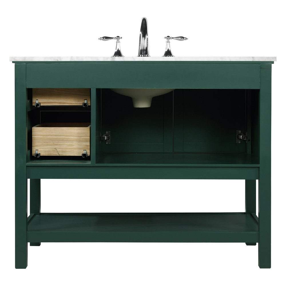 Elegant Bathroom Vanity - Green (VF27042GN)