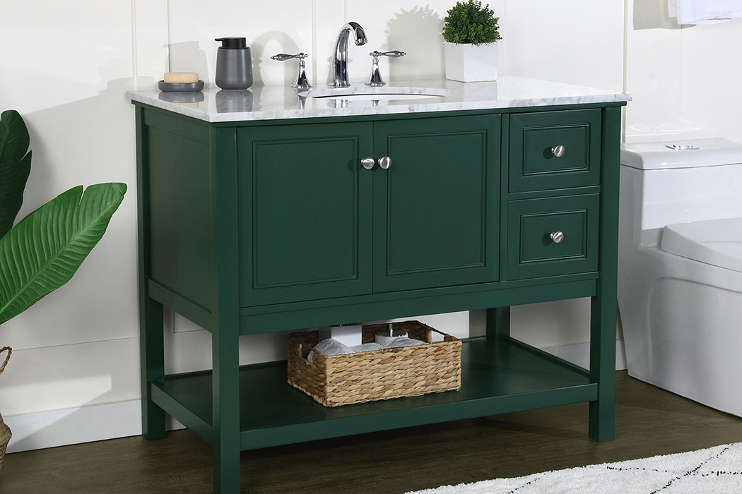 Elegant Bathroom Vanity - Green (VF27042GN)