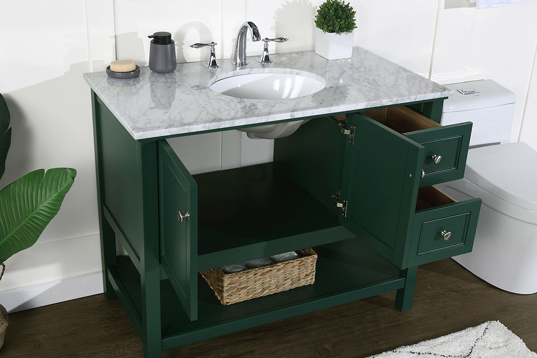 Elegant Bathroom Vanity - Green (VF27042GN)