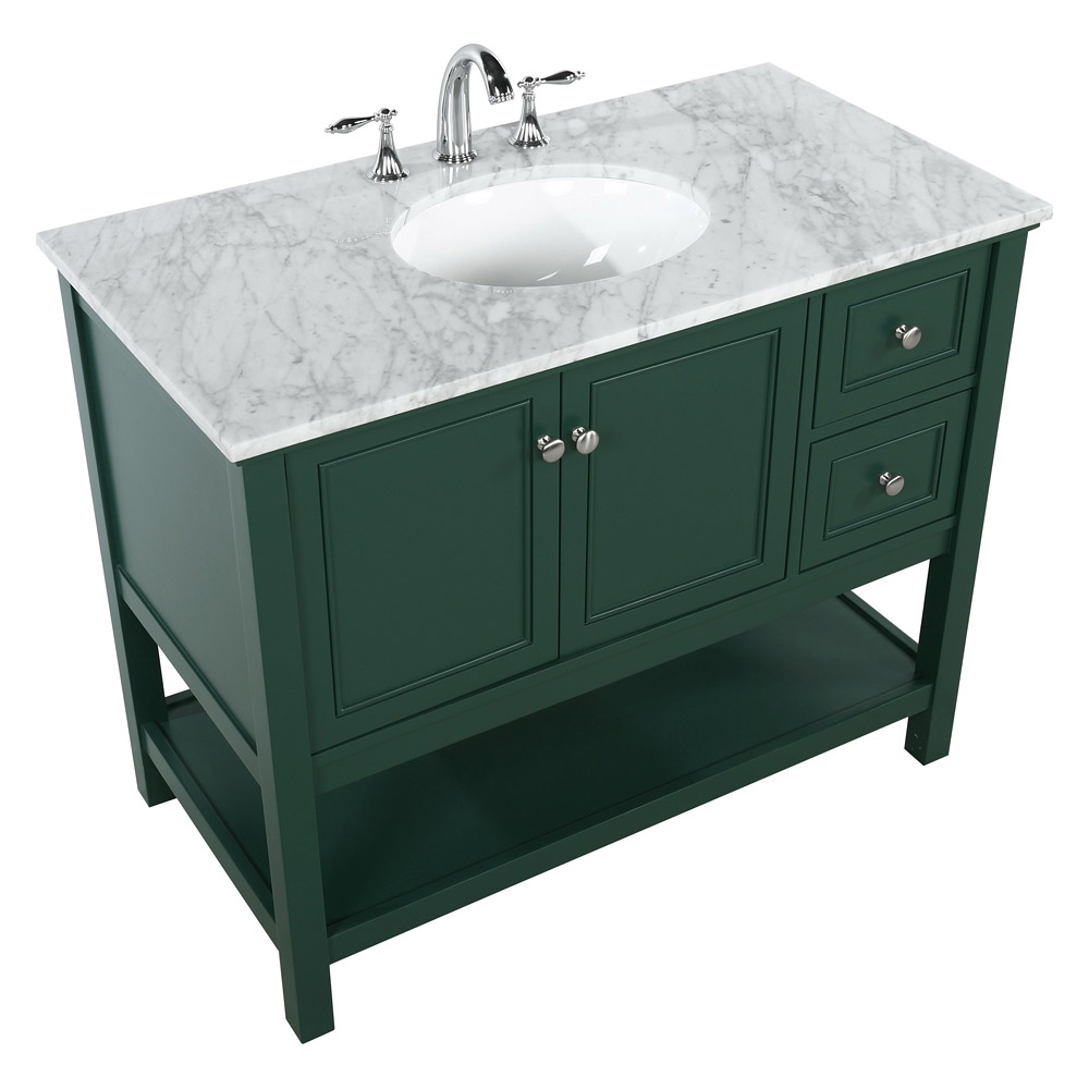 Elegant Bathroom Vanity - Green (VF27042GN)