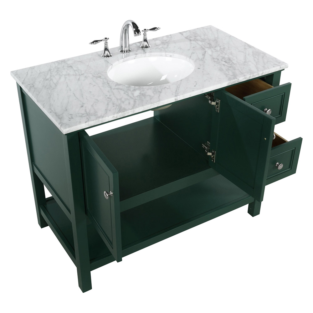 Elegant Bathroom Vanity - Green (VF27042GN)