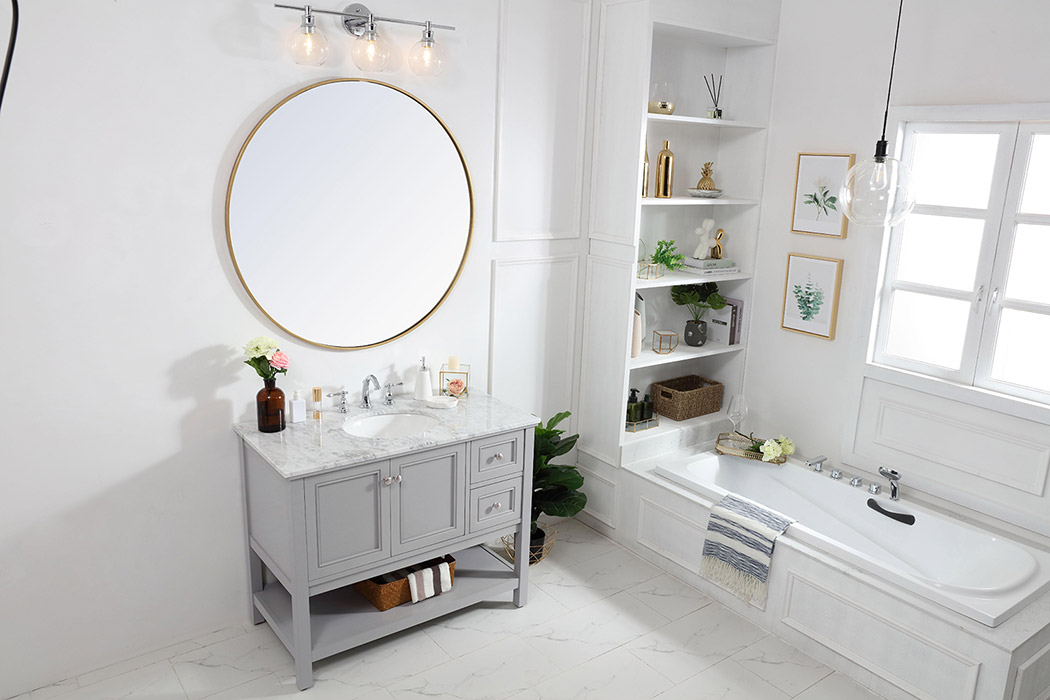 Elegant Bathroom Vanity - Gray (VF27042GR)