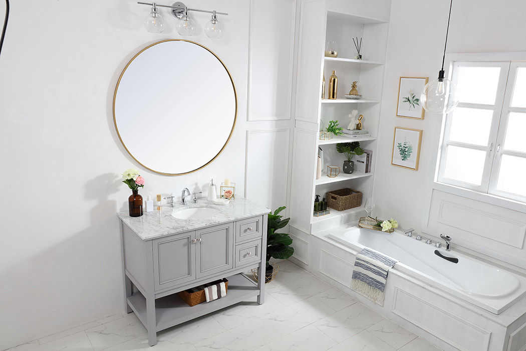 Elegant Bathroom Vanity - Gray (VF27042GR)