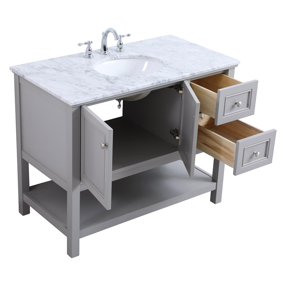 Elegant Bathroom Vanity - Gray (VF27042GR)