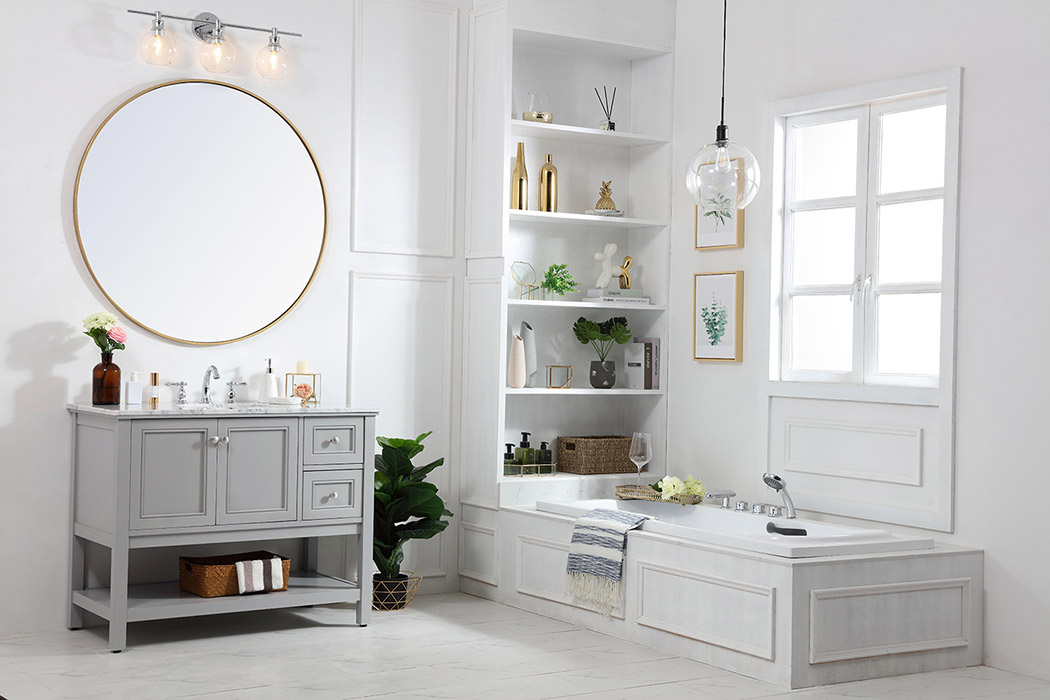 Elegant Bathroom Vanity - Gray (VF27042GR)