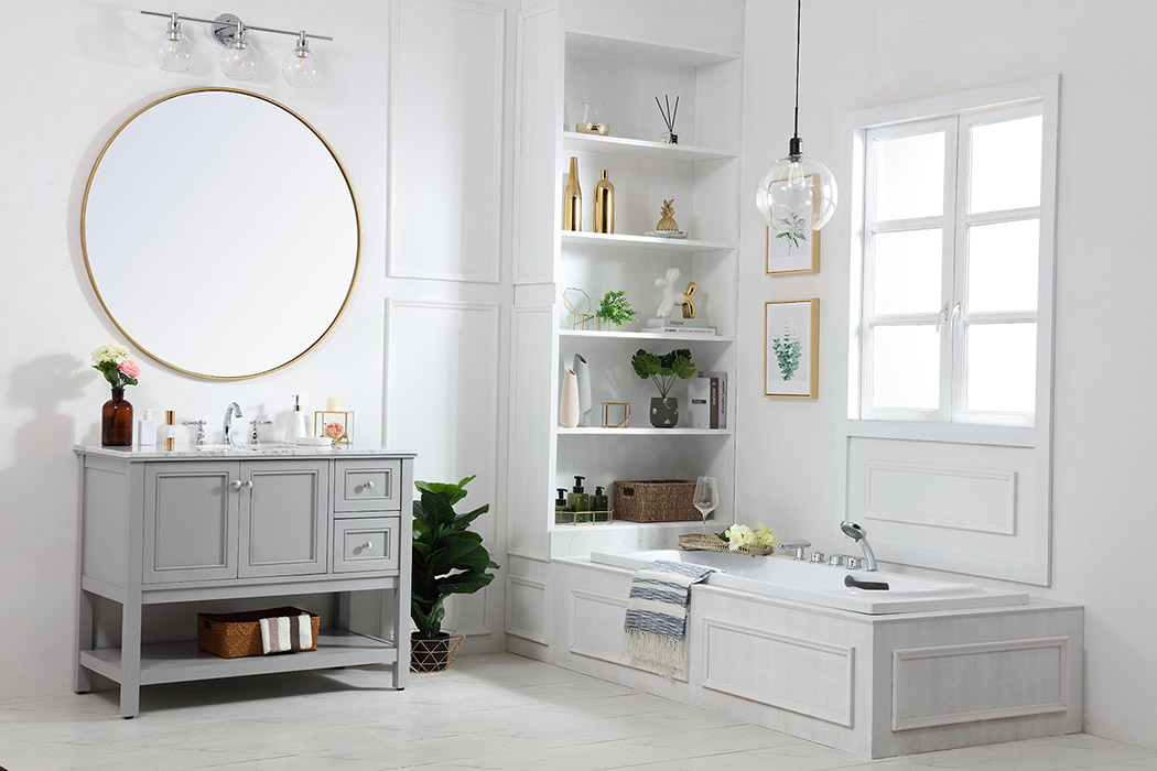 Elegant Bathroom Vanity - Gray (VF27042GR)