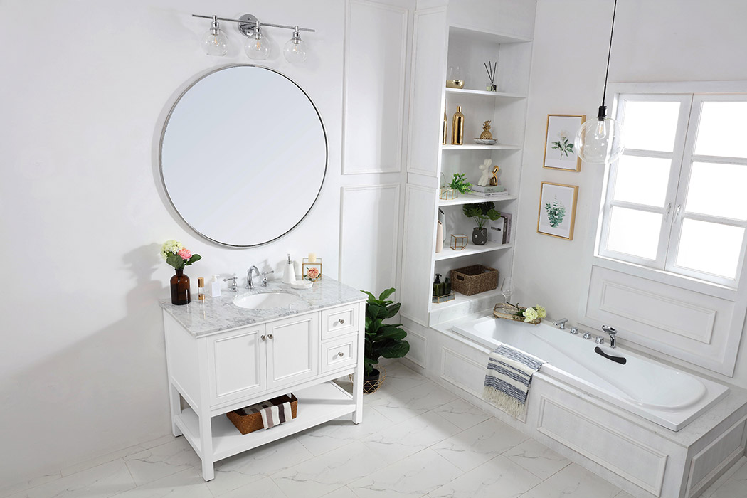 Elegant Bathroom Vanity - White (VF27042WH)