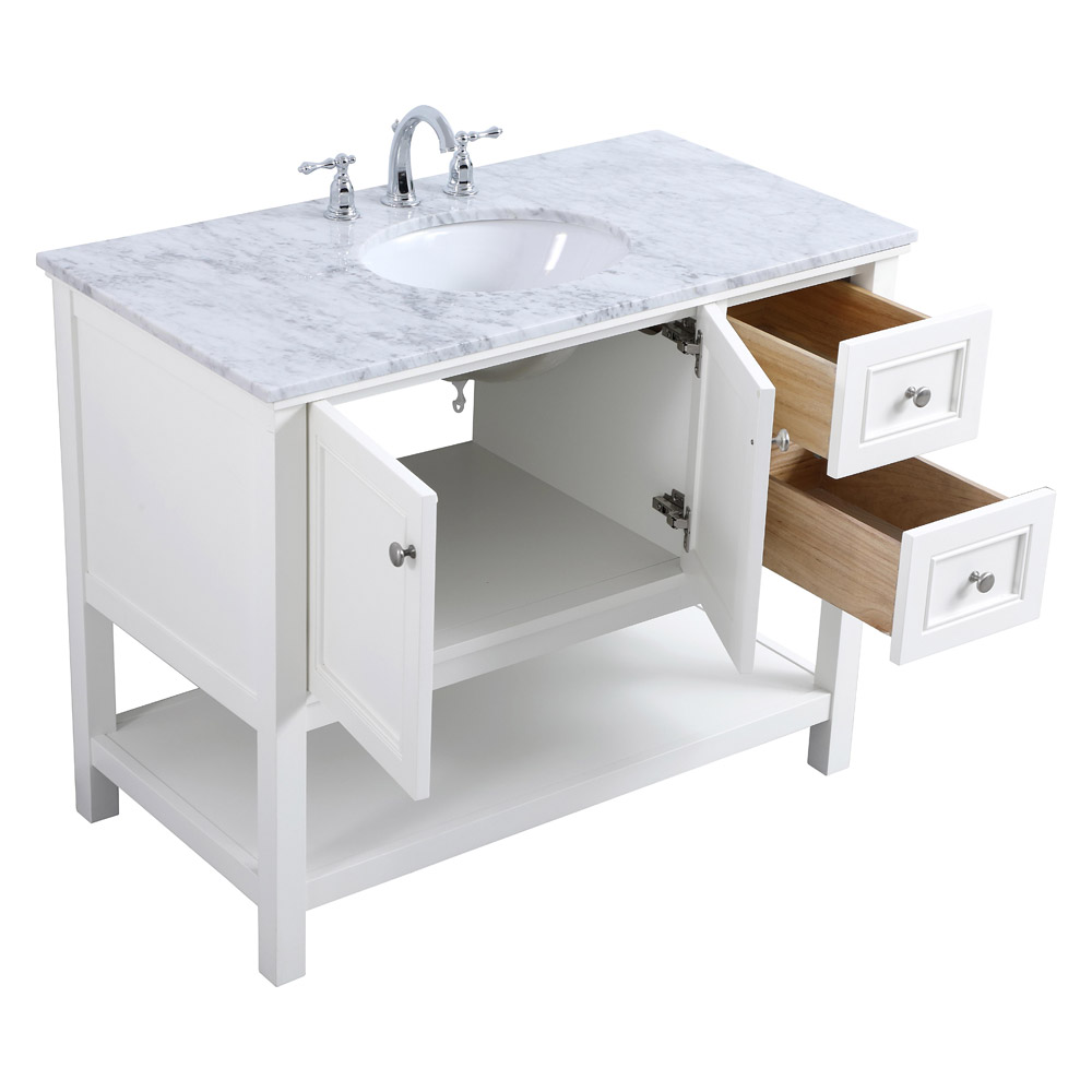 Elegant Bathroom Vanity - White (VF27042WH)