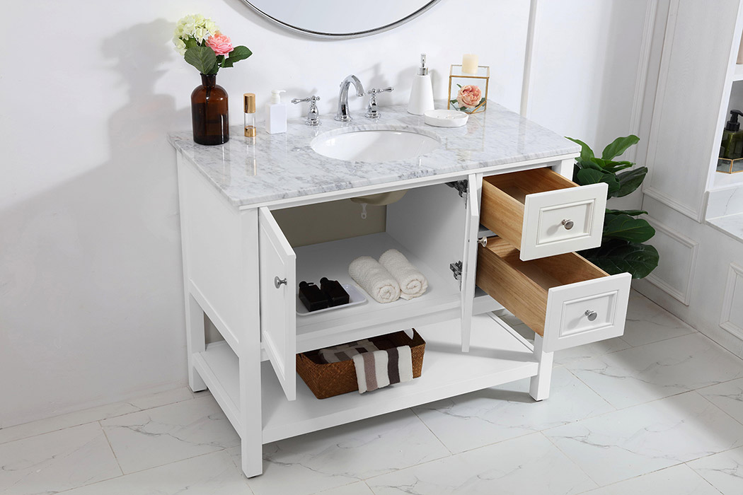 Elegant Bathroom Vanity - White (VF27042WH)