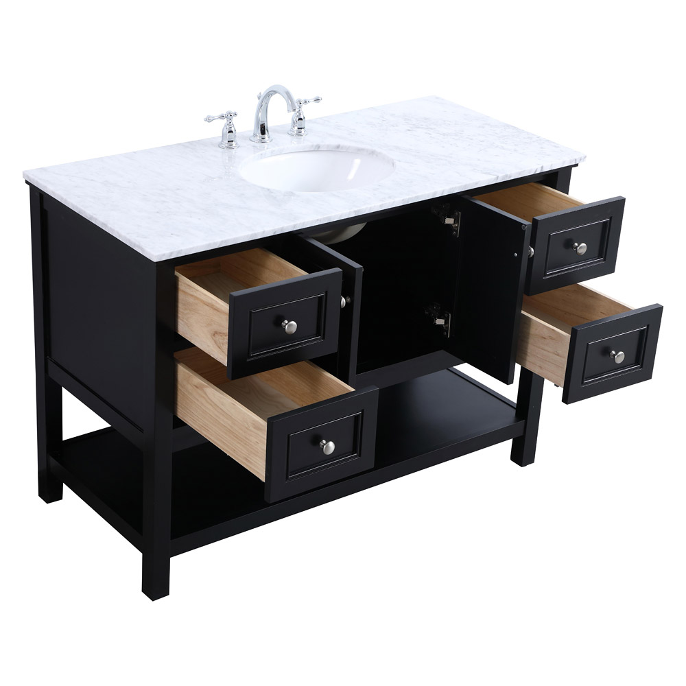 Elegant Bathroom Vanity - Black (VF27048BK)