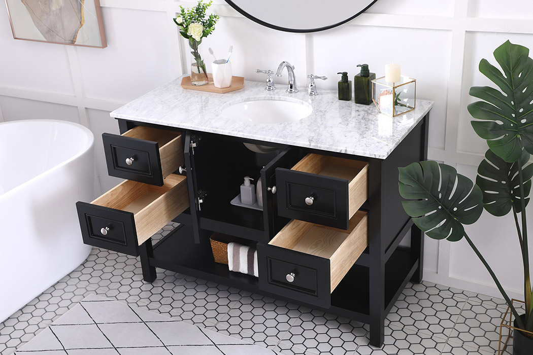 Elegant Bathroom Vanity - Black (VF27048BK)