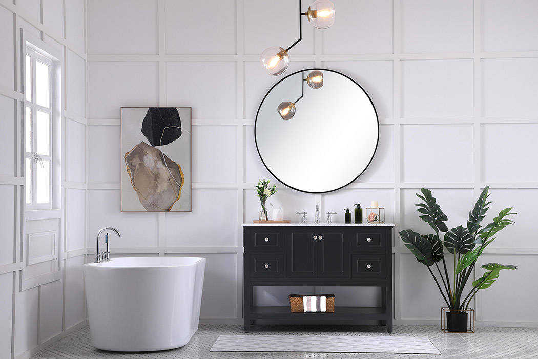 Elegant Bathroom Vanity - Black (VF27048BK)