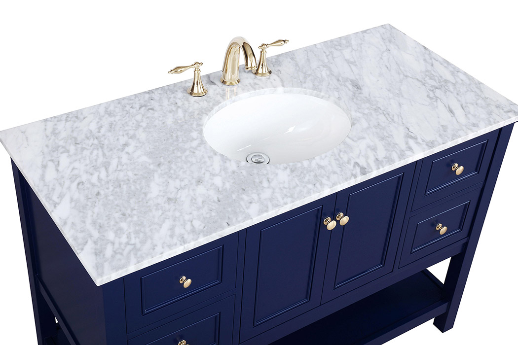 Elegant Bathroom Vanity - Blue (VF27048BL)