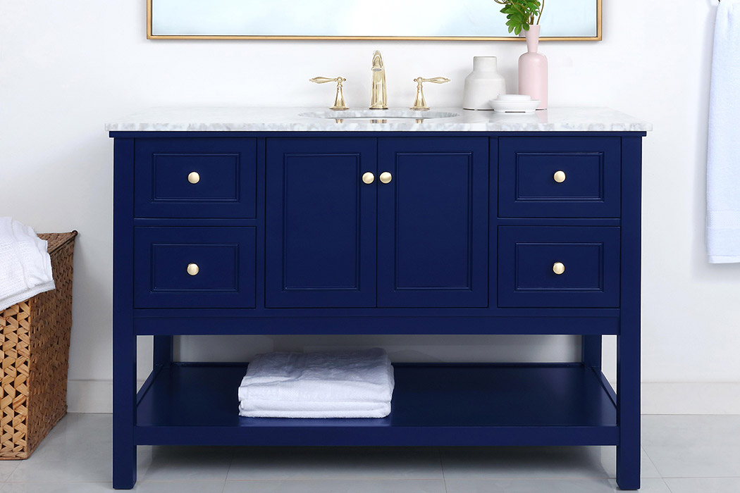 Elegant Bathroom Vanity - Blue (VF27048BL)