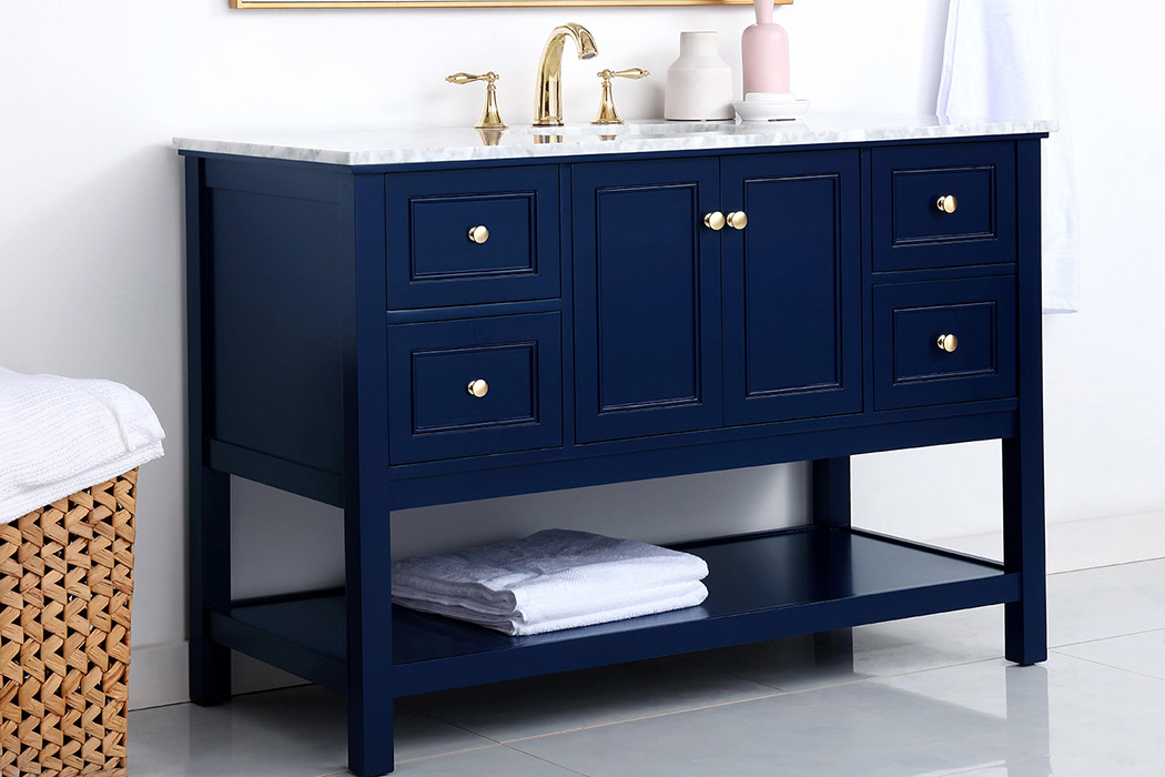 Elegant Bathroom Vanity - Blue (VF27048BL)