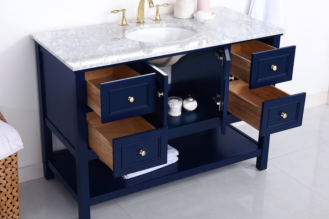 Elegant Bathroom Vanity - Blue (VF27048BL)