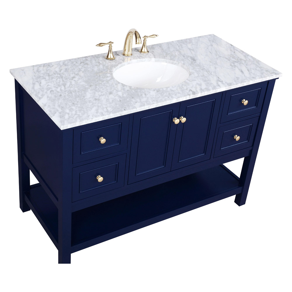 Elegant Bathroom Vanity - Blue (VF27048BL)