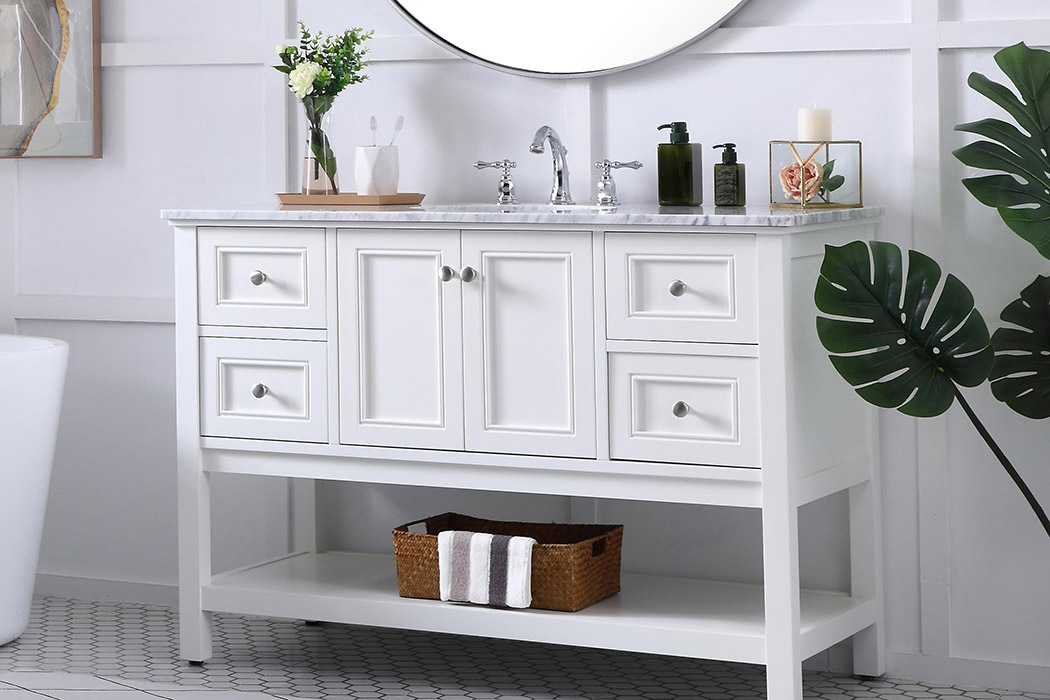 Elegant Bathroom Vanity - White (VF27048WH)