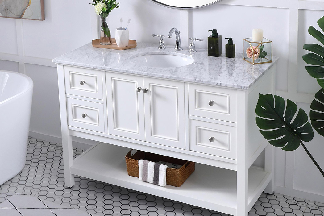 Elegant Bathroom Vanity - White (VF27048WH)