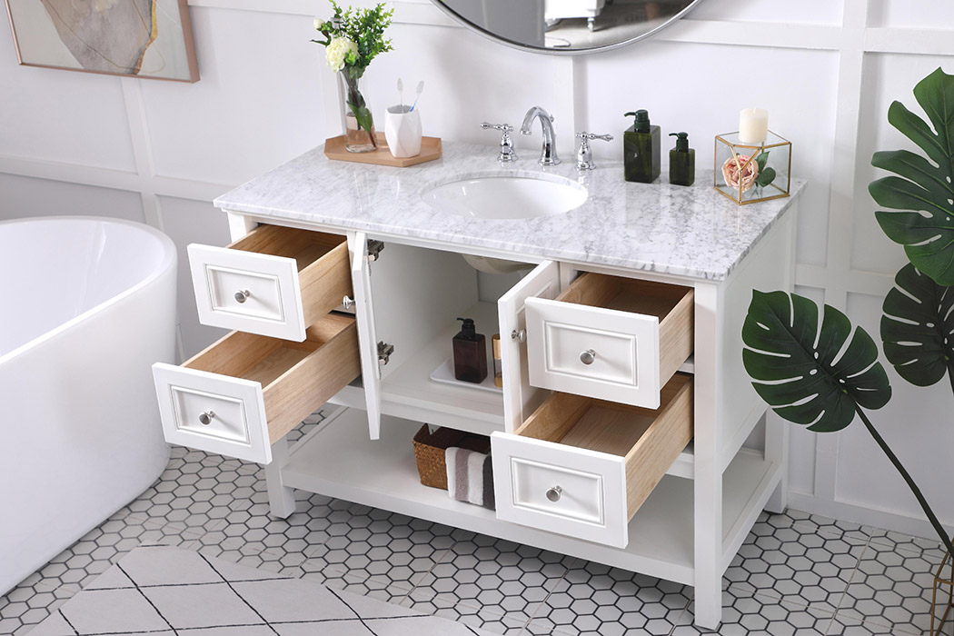 Elegant Bathroom Vanity - White (VF27048WH)