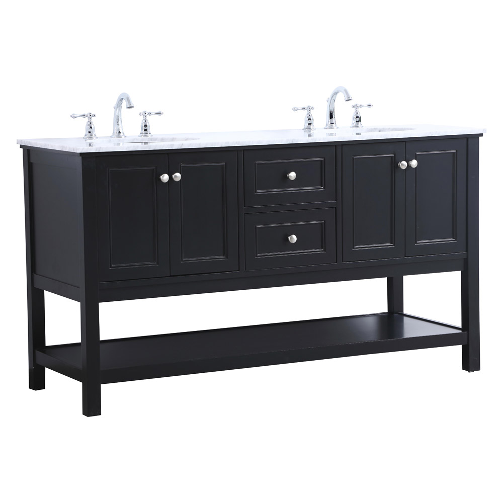 Elegant Bathroom Vanity - Black, L 60" (VF27060BK)