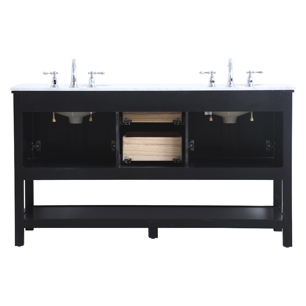 Elegant Bathroom Vanity - Black, L 60" (VF27060BK)