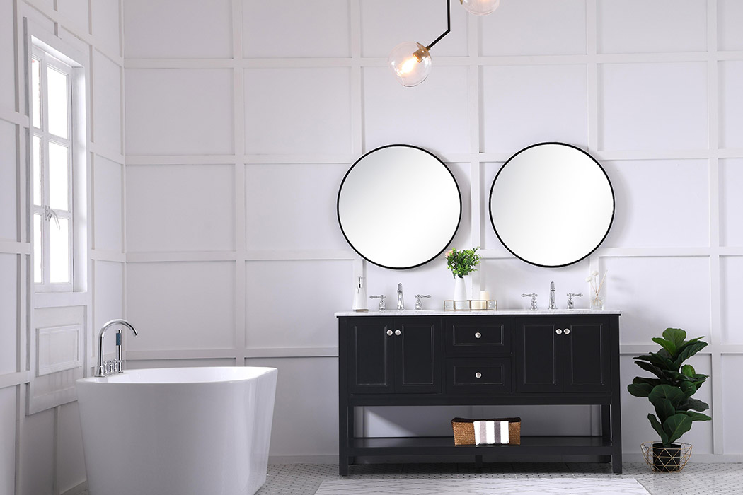 Elegant Bathroom Vanity - Black, L 60" (VF27060BK)