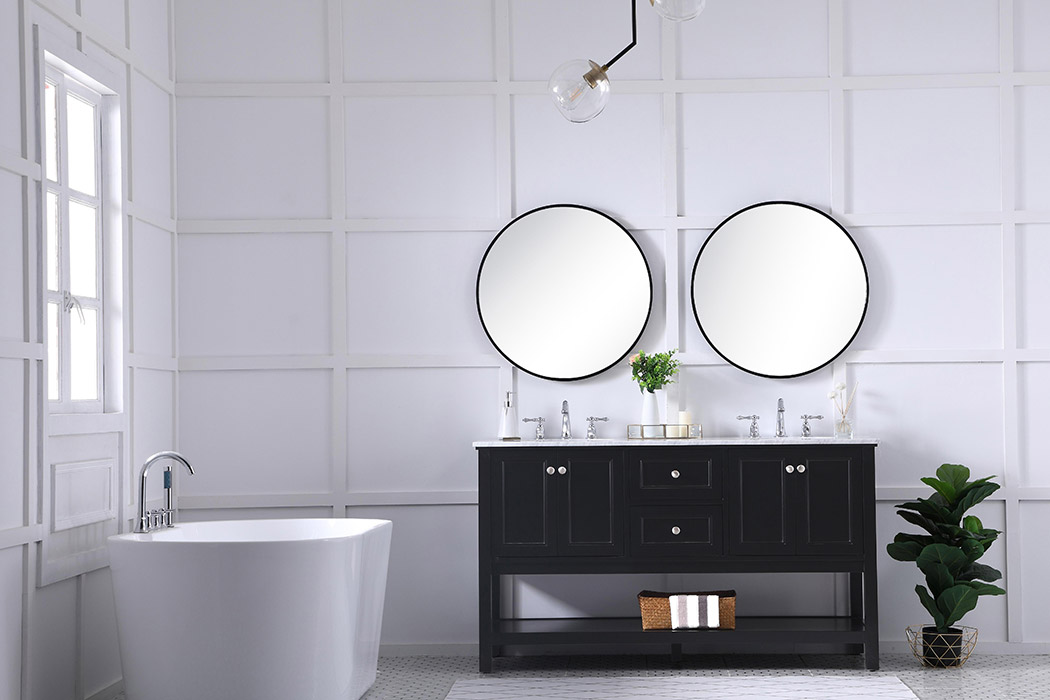 Elegant Bathroom Vanity - Black, L 60" (VF27060BK)