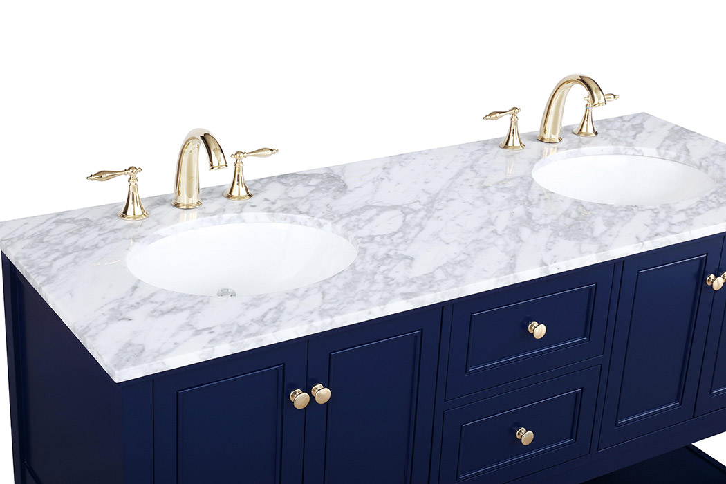 Elegant Bathroom Vanity - Blue, L 60" (VF27060DBL)