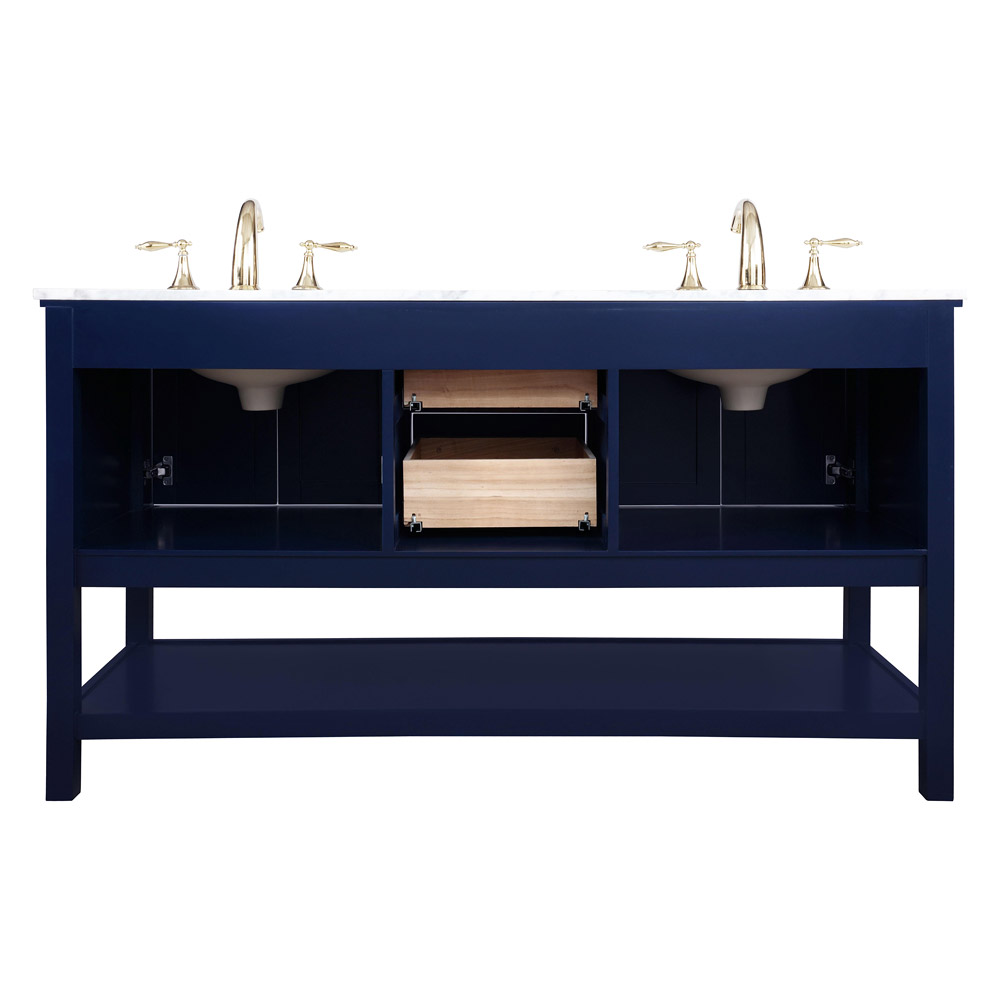 Elegant Bathroom Vanity - Blue, L 60" (VF27060DBL)