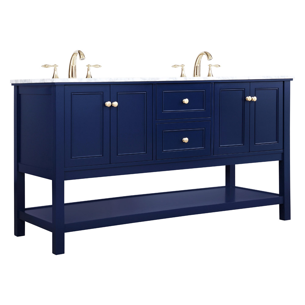 Elegant Bathroom Vanity - Blue, L 60" (VF27060DBL)