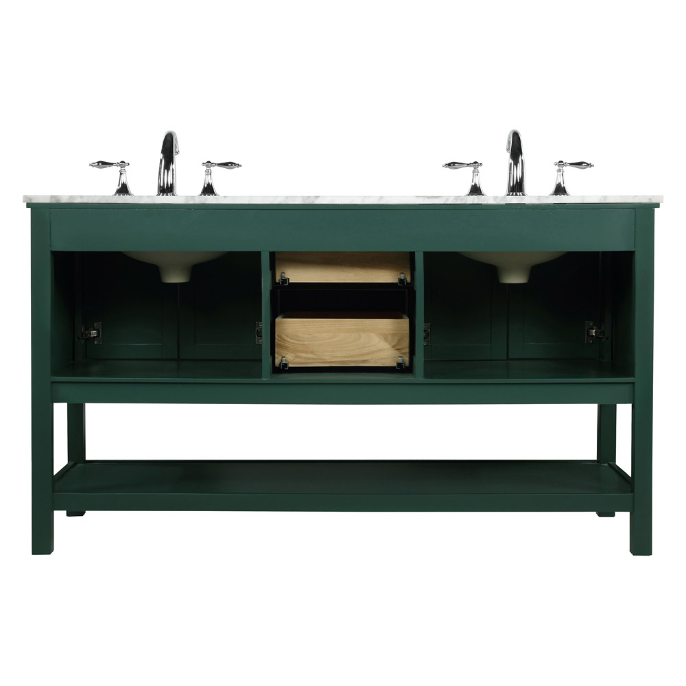 Elegant Bathroom Vanity - Green, L 60" (VF27060DGN)