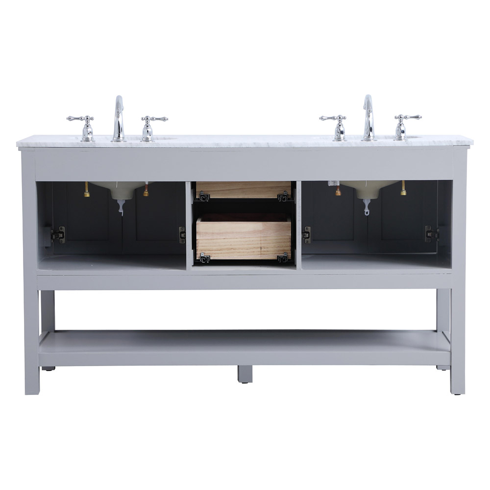 Elegant Bathroom Vanity - Gray, L 60" (VF27060GR)