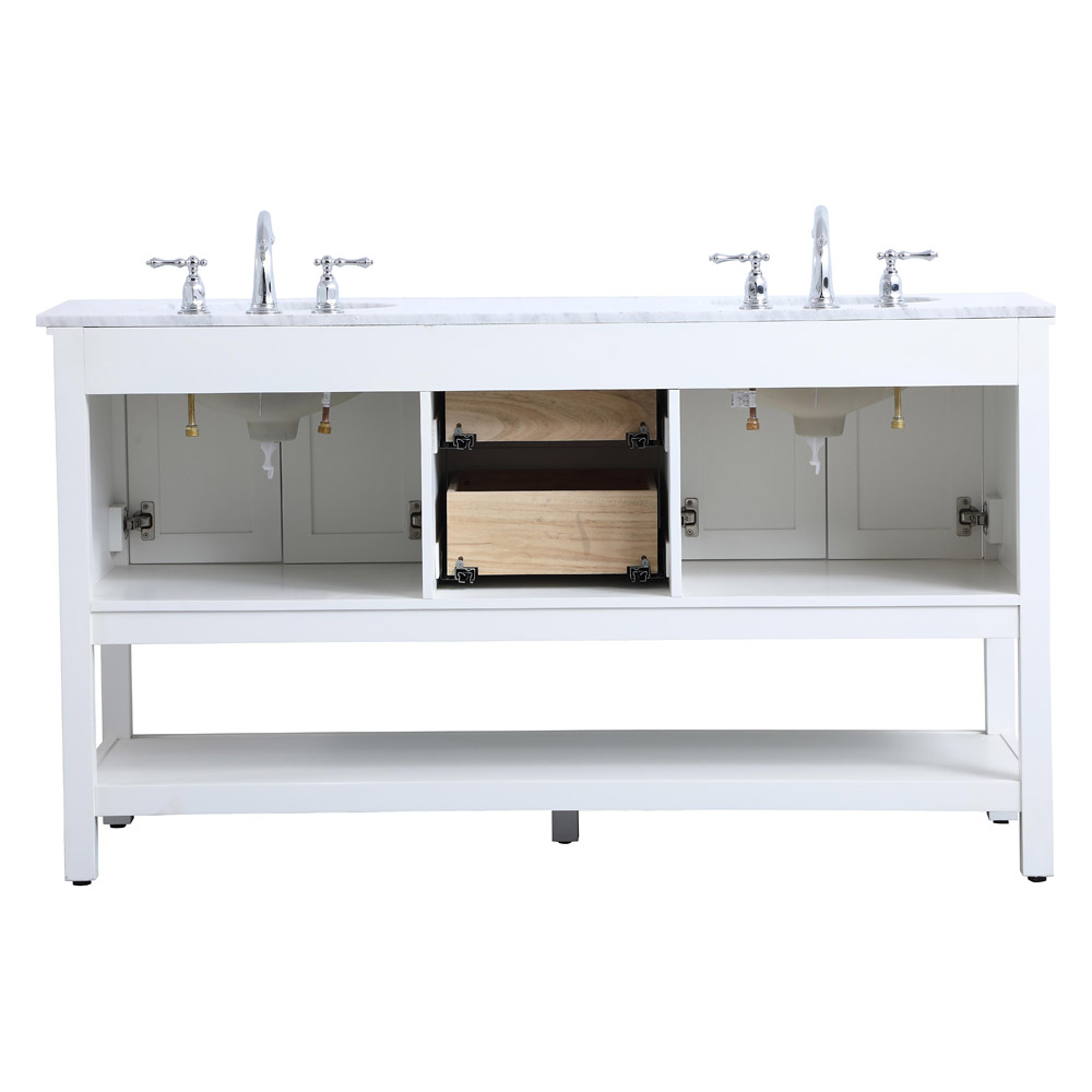 Elegant Bathroom Vanity - White, L 60" (VF27060WH)