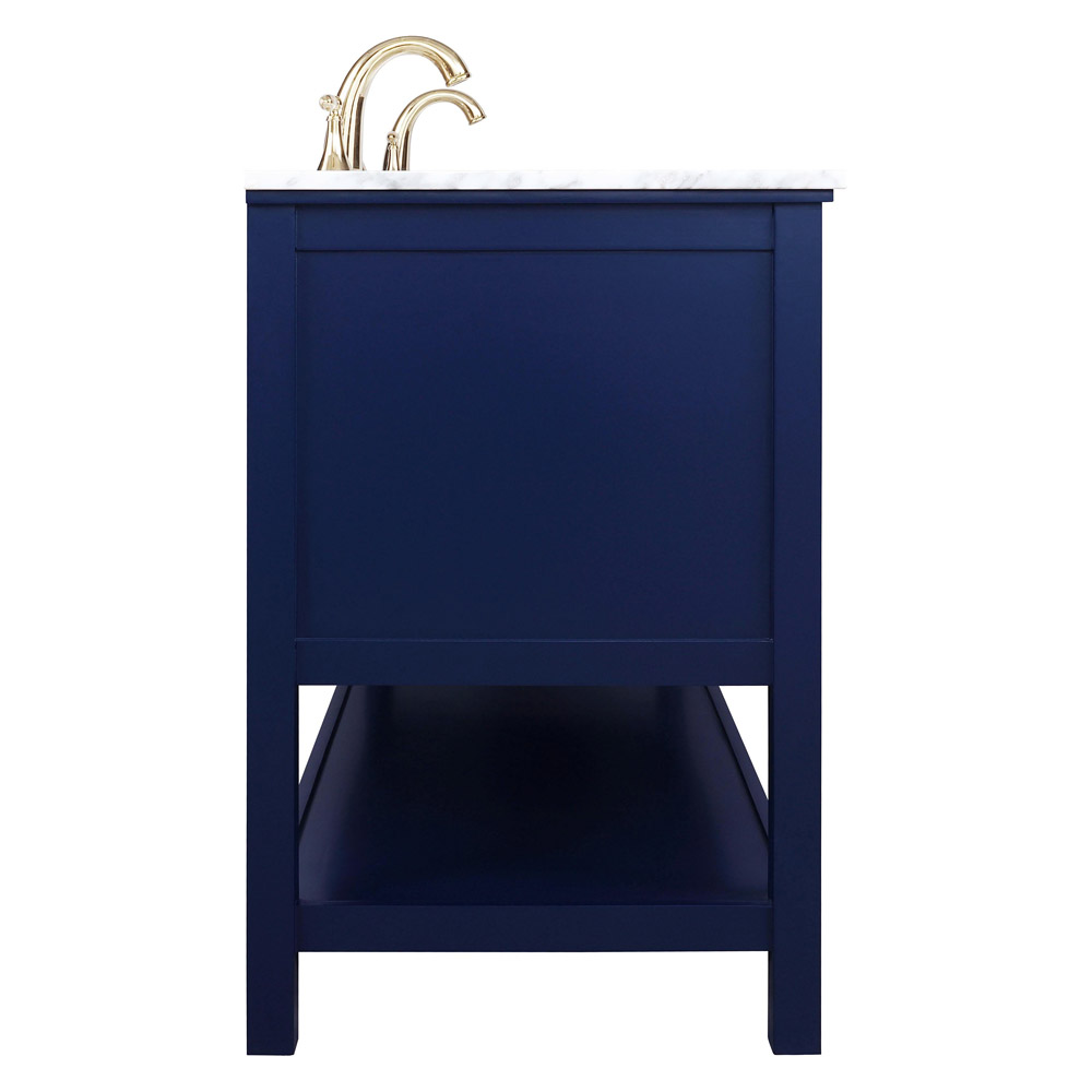 Elegant Bathroom Vanity - Blue, L 72" (VF27072DBL)