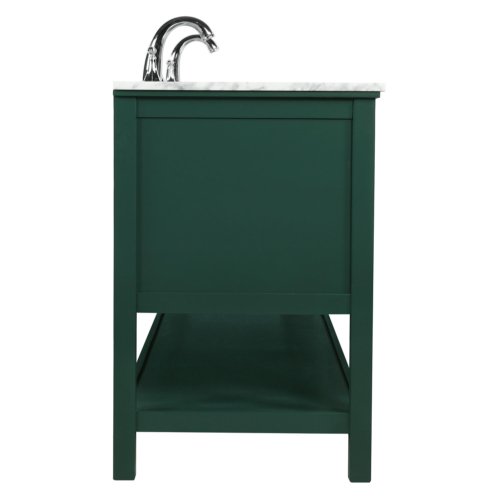 Elegant Bathroom Vanity - Green, L 72" (VF27072DGN)