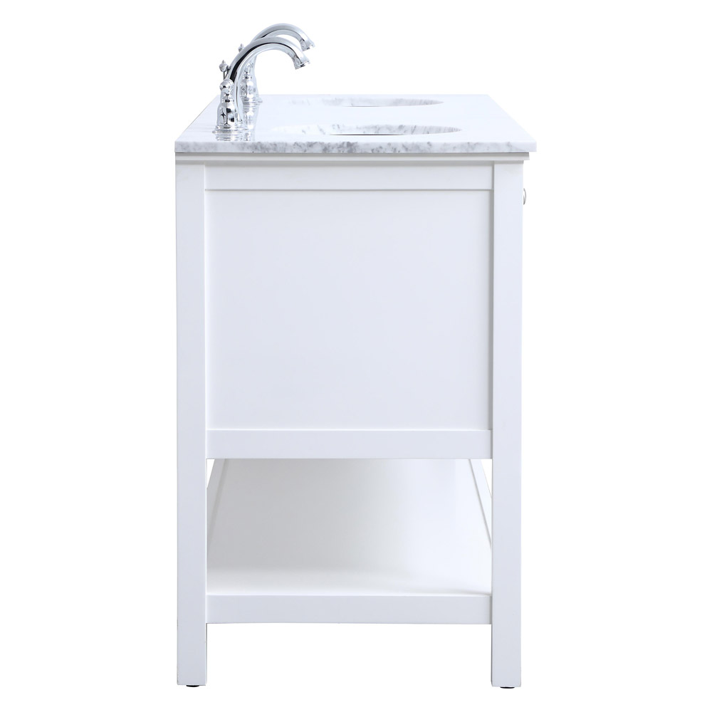 Elegant Bathroom Vanity - White, L 72" (VF27072WH)