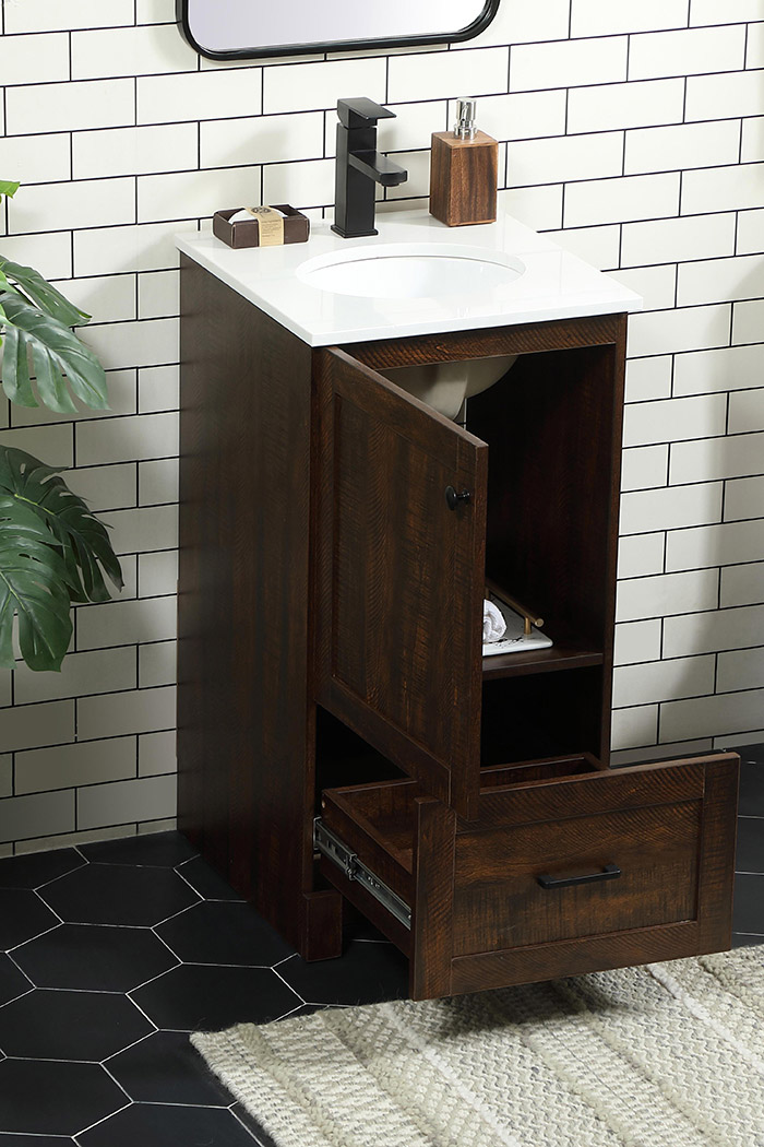 Elegant Bathroom Vanity - Espresso (VF2818EX)